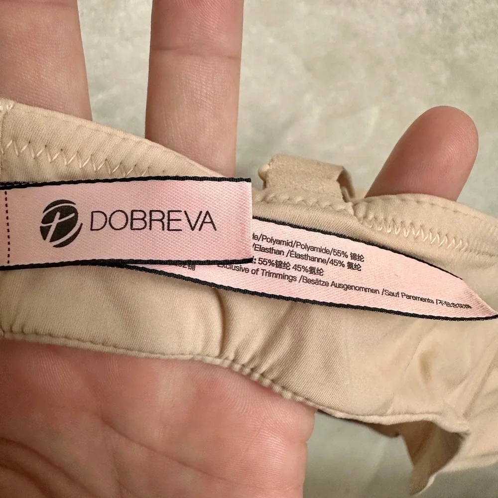 Dobreva Comfancy Underwire Bra Nude Beige Size 36C NWT Adjustable Breathable